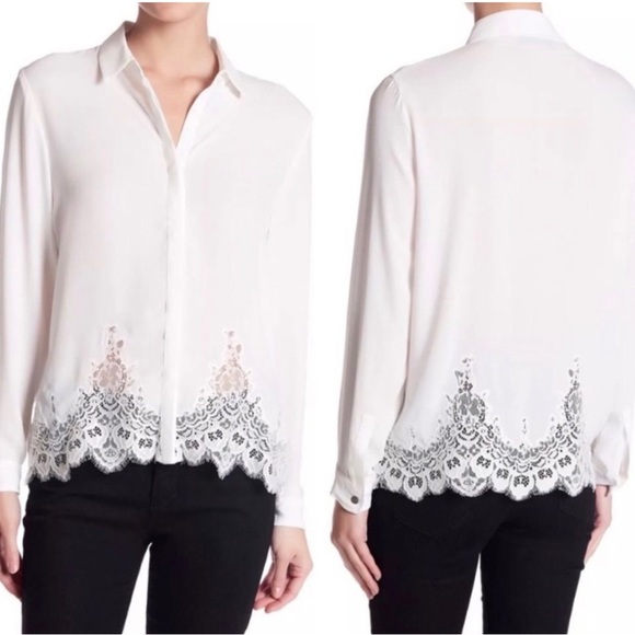 Brand new The Kooples Crepe and Lace Blouse (NWT) - Picture 13 of 13